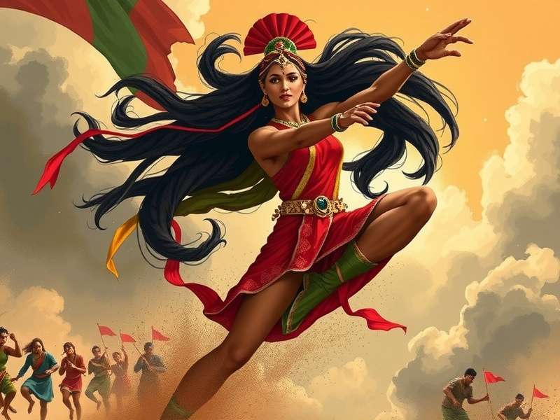 Traditional Meets Modern in Tandav's Visual Design Tandav Dance Tornado Art Style